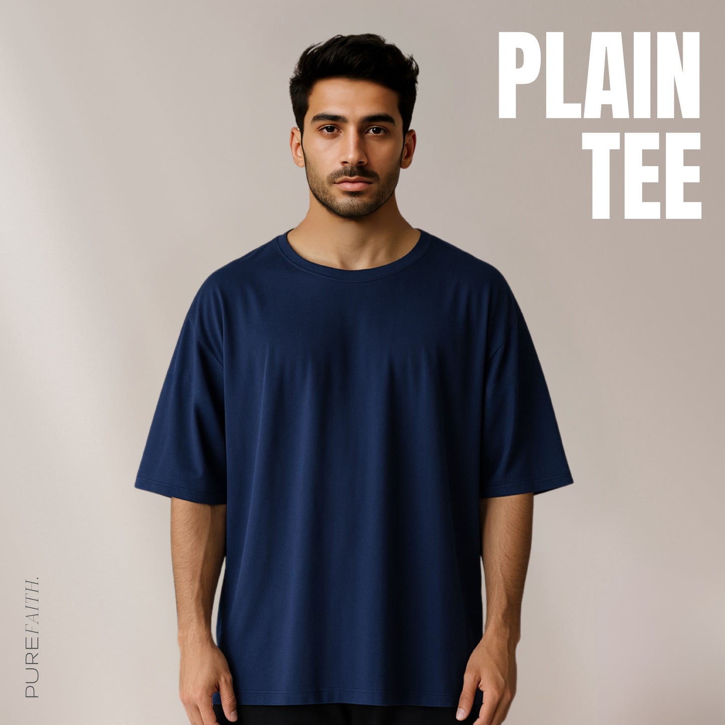 Plain Unisex Oversized Tee