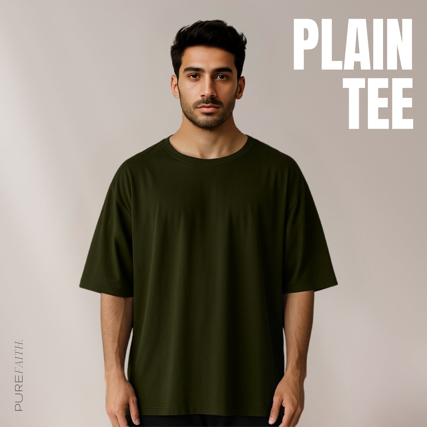 Plain Unisex Oversized Tee