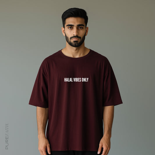 HALAL VIBES ONLY - Unisex Oversized Tee