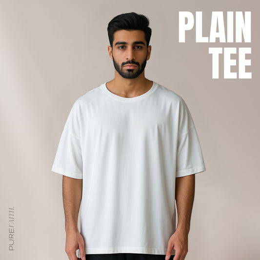 Plain Unisex Oversized Tee